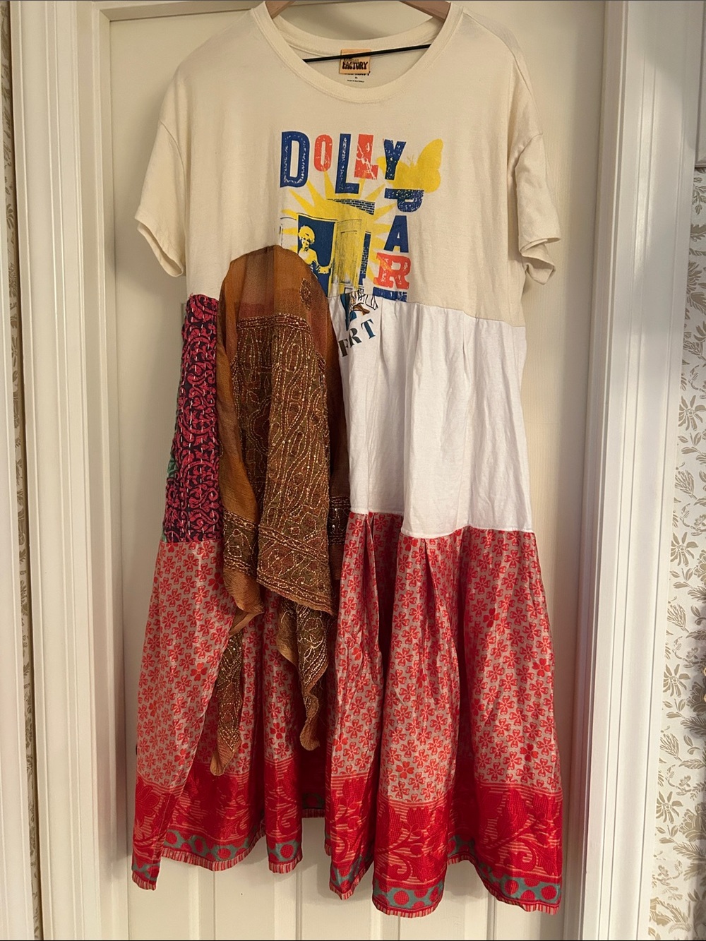 The Morgan factory Upcycled Dolly Parton tunic